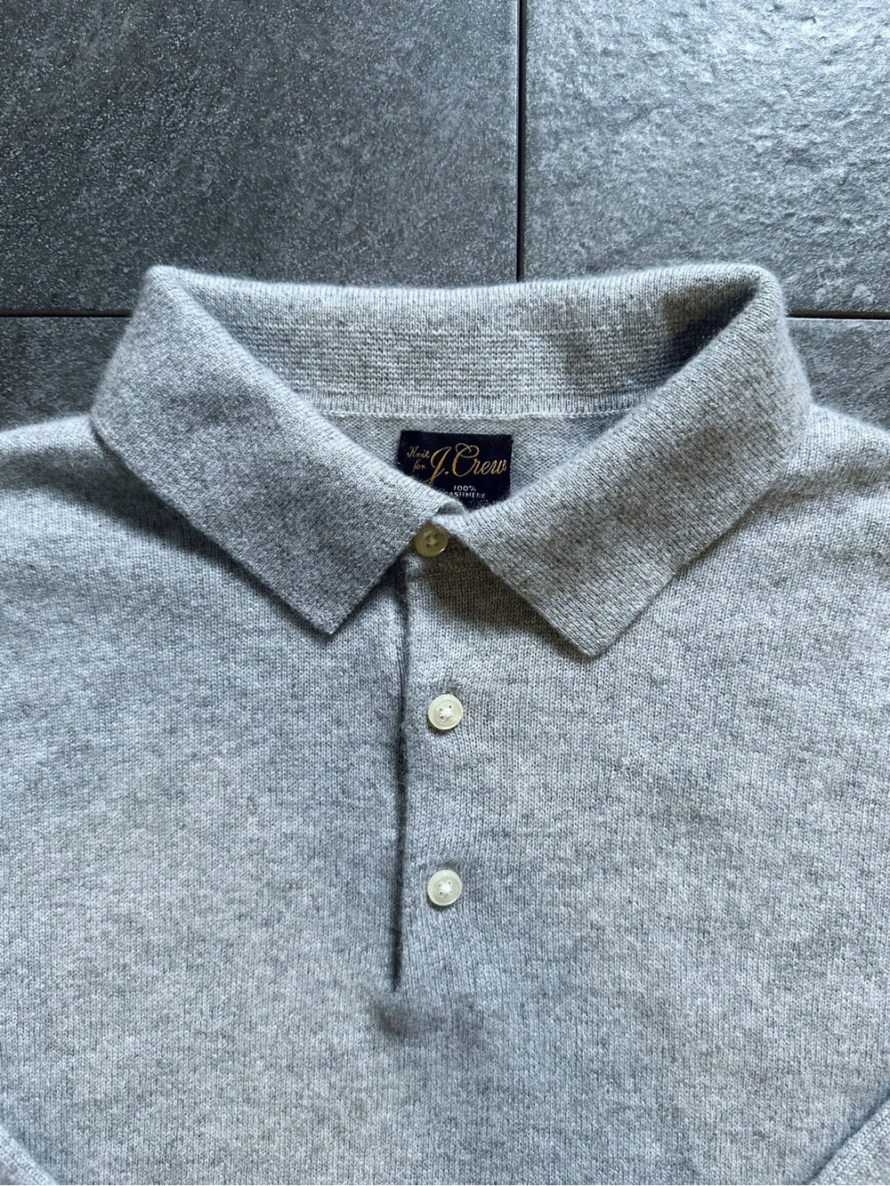 J. Crew Women Light Gray Polo-Collar Sweater Excellent Condition Size(XS)
